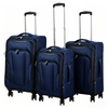 High-End Dark Blue Nylon Soft Luggage