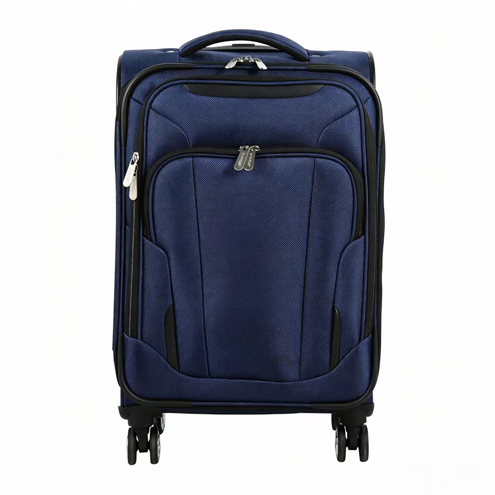 High-End Dark Blue Nylon Soft Luggage