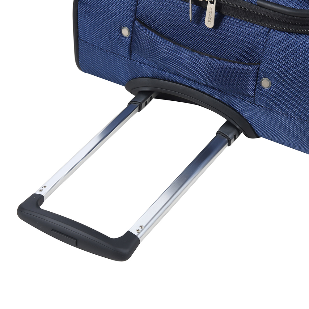 High-End Dark Blue Nylon Soft Luggage