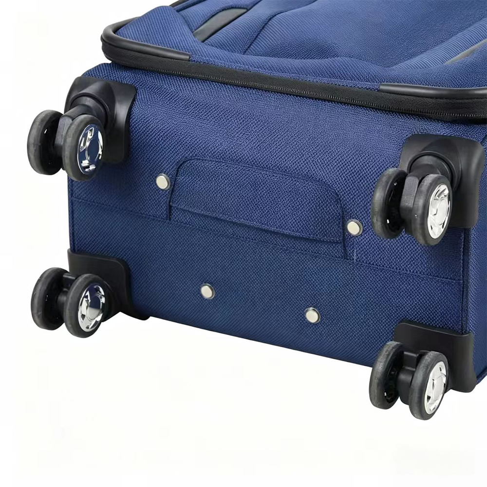 High-End Dark Blue Nylon Soft Luggage